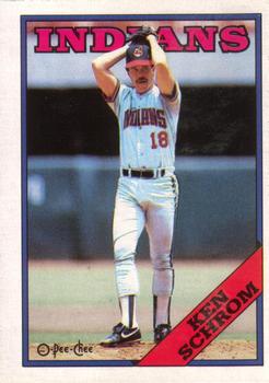 1988 O-Pee-Chee Baseball Cards 256     Ken Schrom